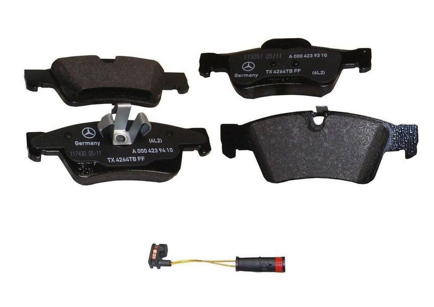 Mercedes Disc Brake Pad Set - Rear (With Sensor) 1645401017